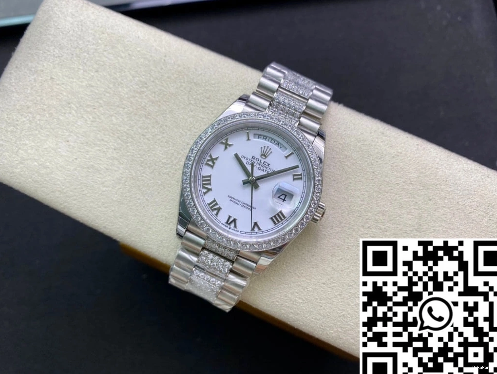 Bezel M128349RBR-0026 Factory Rolex Diamond-Set EW Day Date 0428